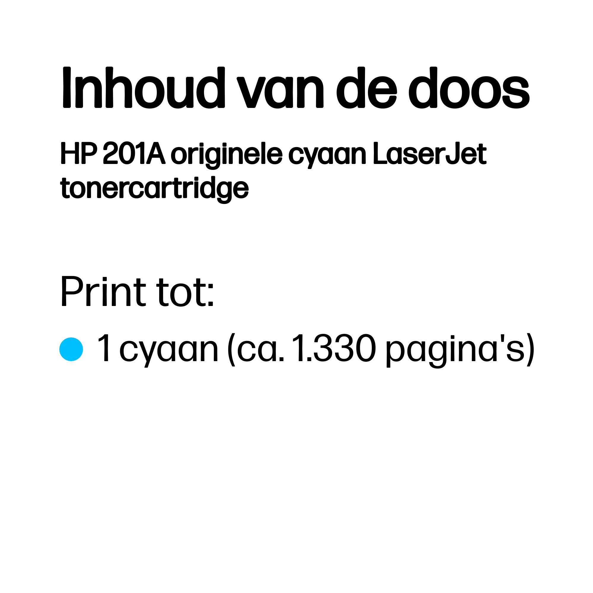 HP 201A originele cyaan LaserJet tonercartridge - Afbeelding 4