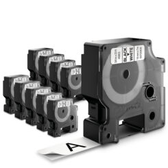 DYMO originele D1 labels | Zwarte Tekst op Wit Label | 19 mm x 7 m | zelfklevende etiketten voor de LabelManager labelprinters | 10 stuks | gemaakt in Europa - Afbeelding 12