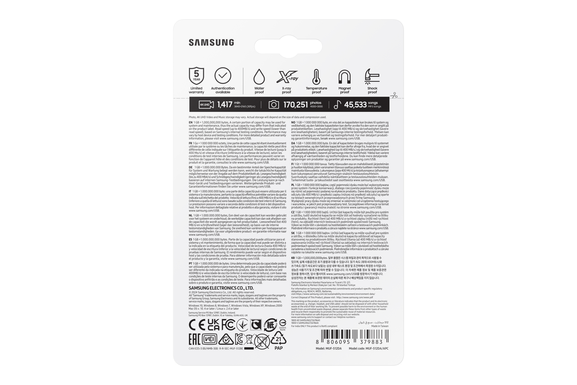 Samsung MUF-512DA USB flash drive 512 GB USB Type-C 3.2 Gen 1 (3.1 Gen 1) Blauw - Afbeelding 10