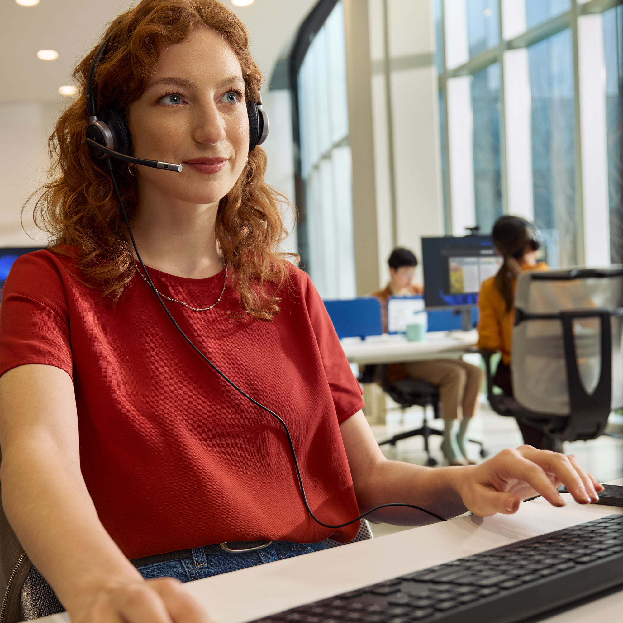 HP Poly Mission 625 Stereo USB Wired Headset - Afbeelding 4