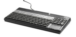 HP POS USB VISTA MSR KEYBOARD. toetsenbord Kantoor Zwart - Afbeelding 2
