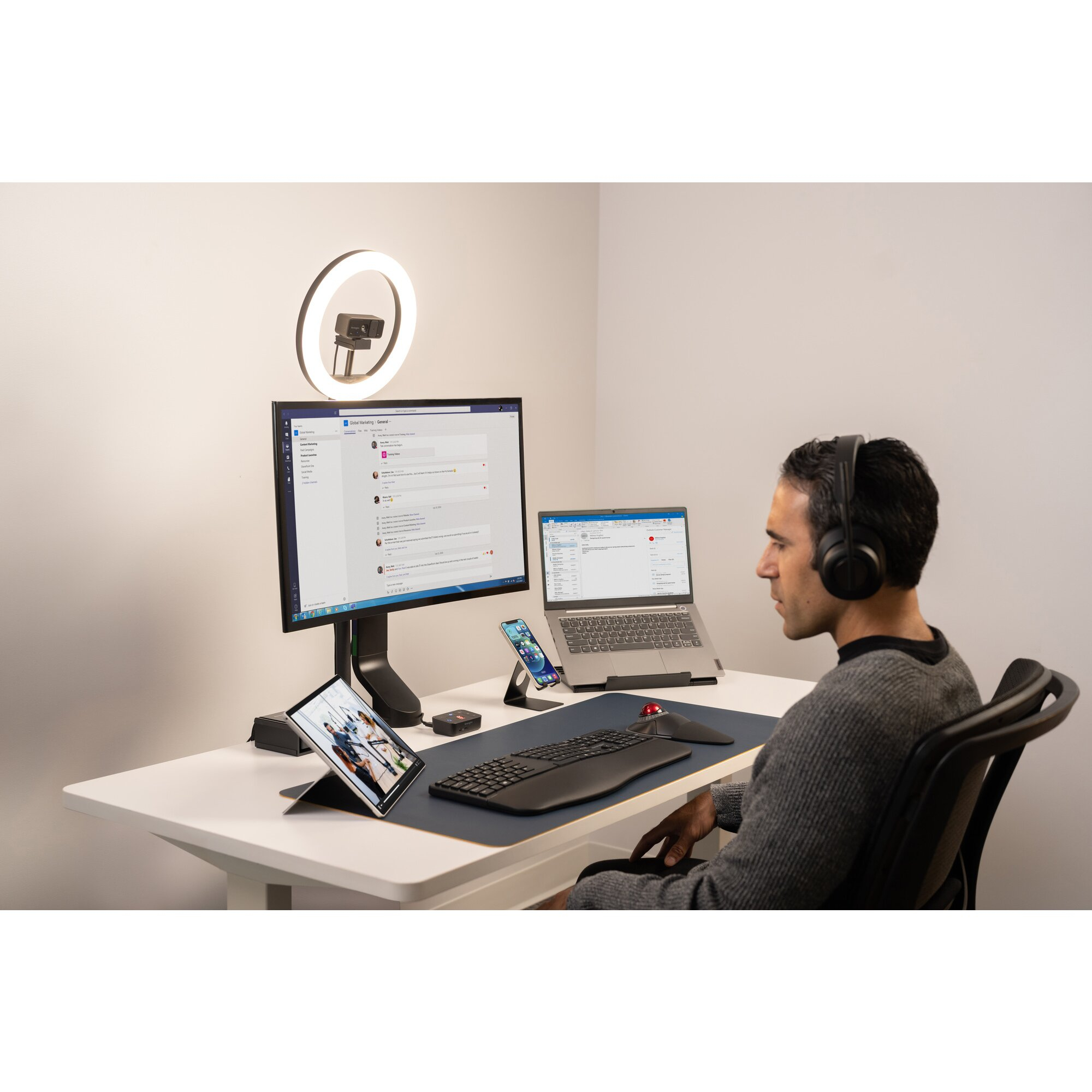 Kensington Pro Fit Ergo Wireless Keyboard (zwart) - Afbeelding 20