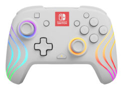 PDP Afterglow Wave Wit Gamepad Analoog/digitaal Nintendo Switch, Nintendo Switch OLED