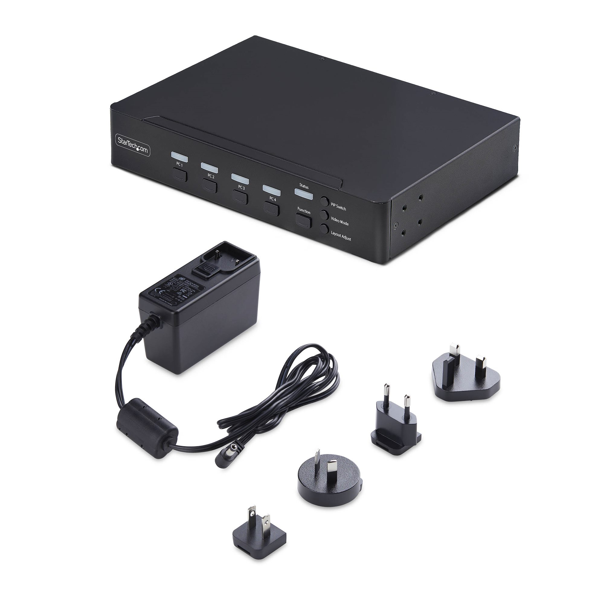 StarTech.com 4-port DisplayPort KVM-switch met Mouse Roaming en Multi-View / Picture-in-Picture, 4K 60Hz, USB 3.0 hub (5Gbps), Hotkey Bediening, TAA Compliant - Afbeelding 8