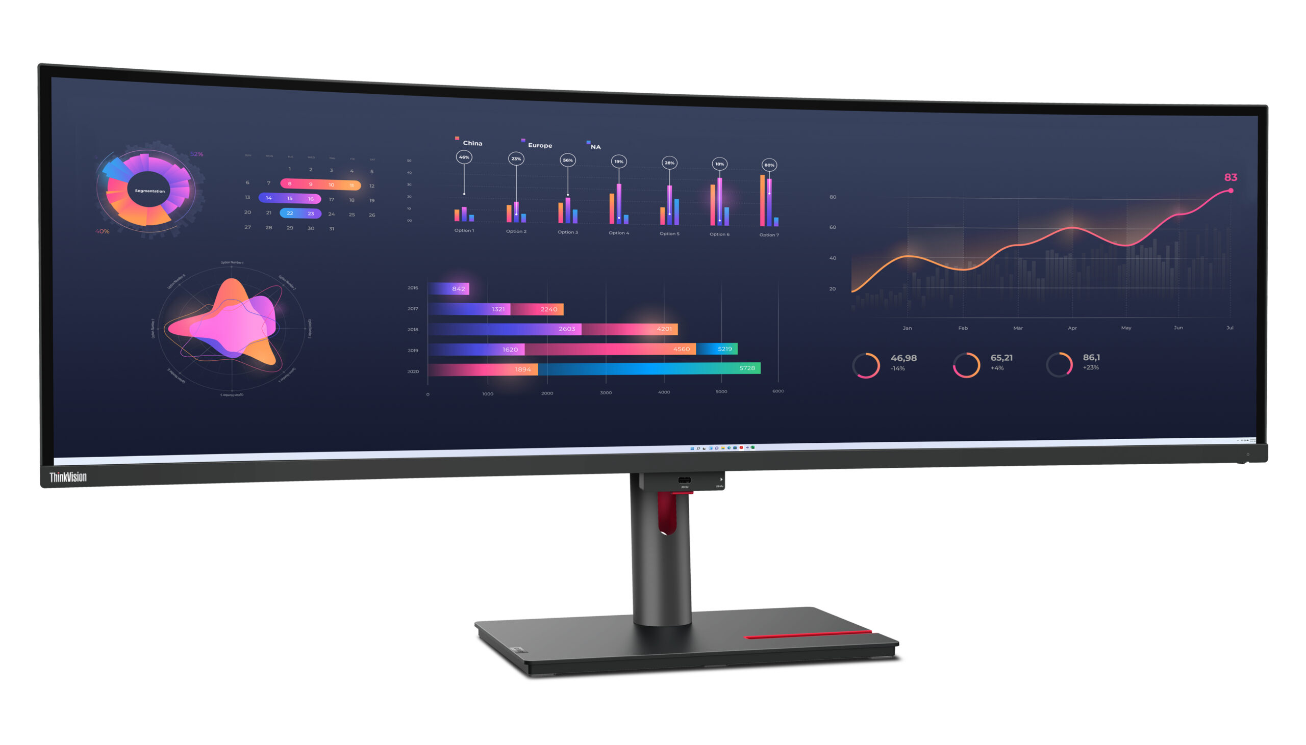 Lenovo ThinkVision P49w-30 Monitor - Afbeelding 7