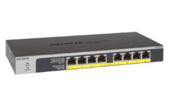 NETGEAR GS108LP Unmanaged Gigabit Ethernet (10/100/1000) Power over Ethernet (PoE) 1U Zwart, Grijs - Afbeelding 3