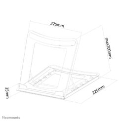 Neomounts NSLS075BLACK Laptopstandaard 10-16" - opvouwbaar - compact - universeel - Afbeelding 21