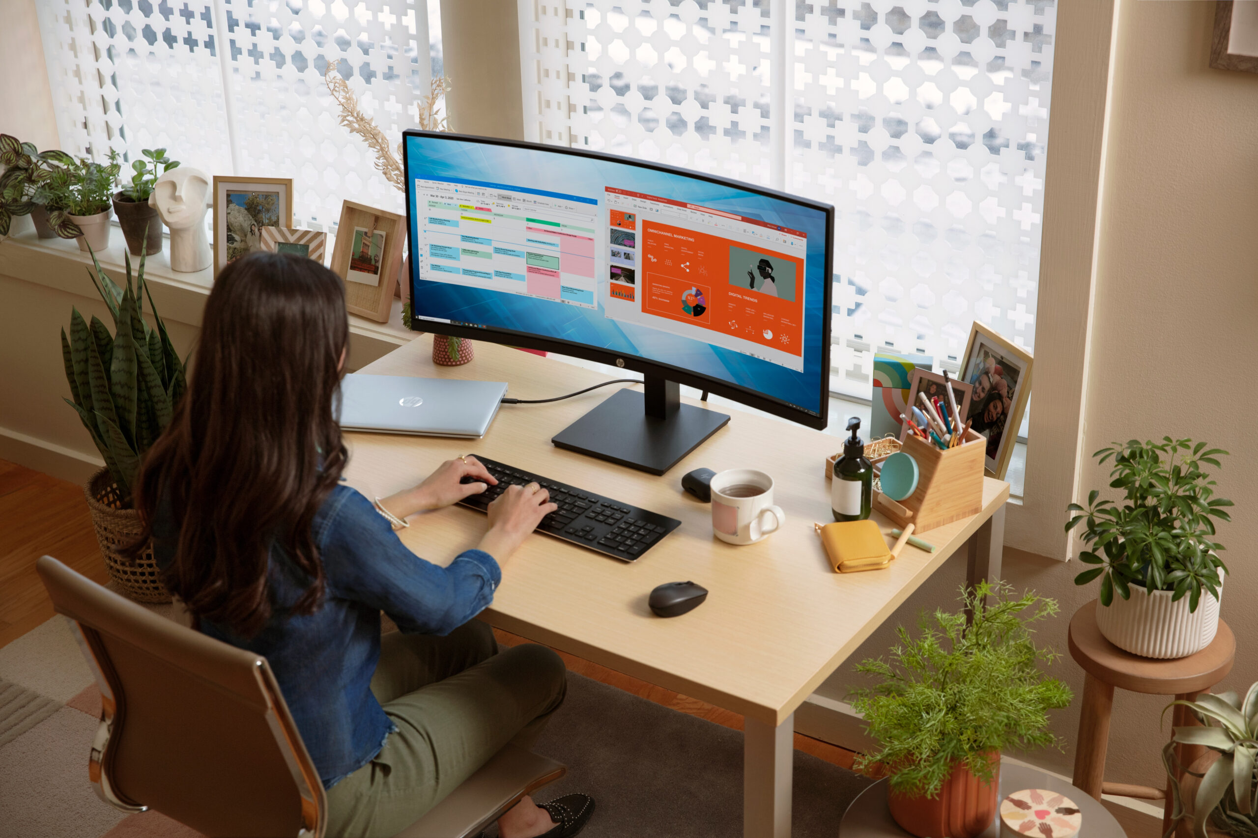 HP P34hc G4 WQHD USB-C Curved monitor - Afbeelding 10