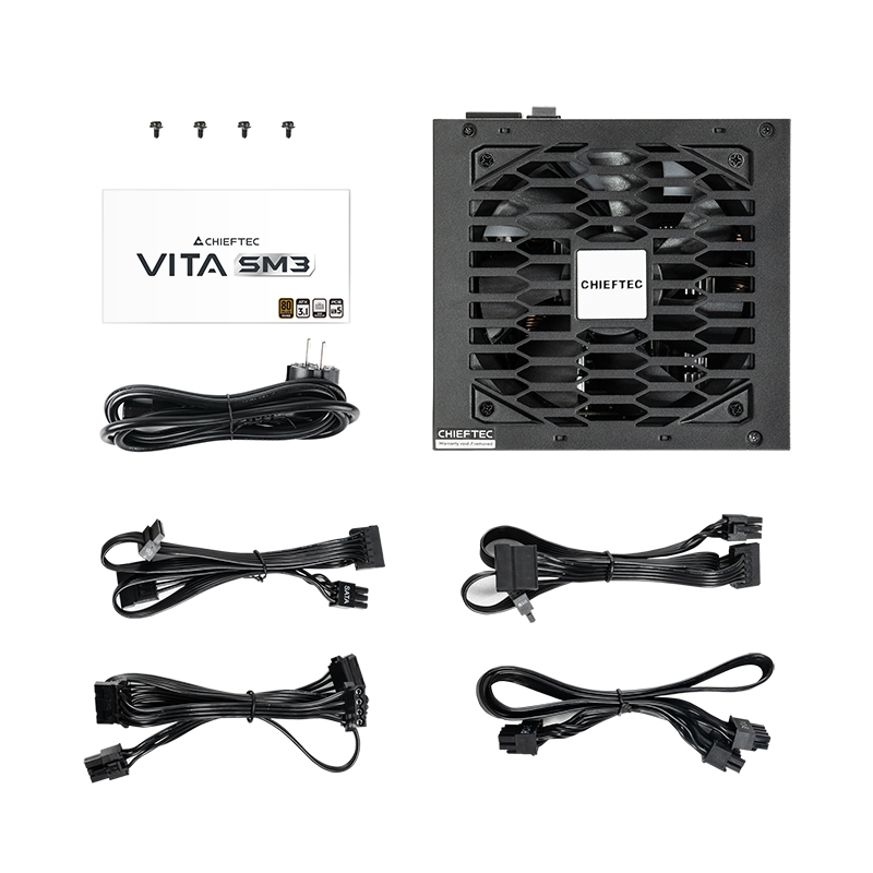 Chieftec Vita BPX-750-C power supply unit 750 W 20+4 pin ATX ATX Zwart - Afbeelding 10