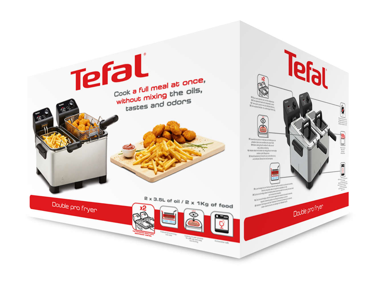Tefal Double Pro FR3610 dubbele friteuse - Afbeelding 11