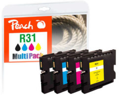 Peach PI400-83 inktcartridge 4 stuk(s) Compatibel Zwart, Cyaan, Magenta, Geel - Afbeelding 2