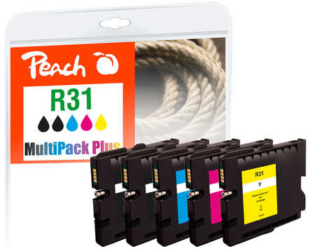 Peach PI400-84 inktcartridge 5 stuk(s) Compatibel Zwart, Cyaan, Magenta, Geel - Afbeelding 2