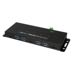 LogiLink UA0319 interface hub USB 3.2 Gen 2 (3.1 Gen 2) Type-C 10000 Mbit/s Zwart - Afbeelding 2