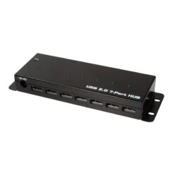 LogiLink UA0318 interface hub USB 2.0 5000 Mbit/s Zwart