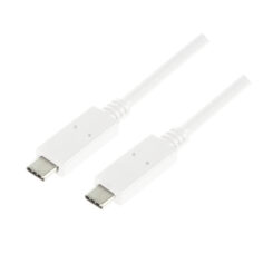 LogiLink CU0131 USB-kabel USB 3.2 Gen 2 (3.1 Gen 2) 1 m USB C 10 Gbit/s Wit - Afbeelding 2