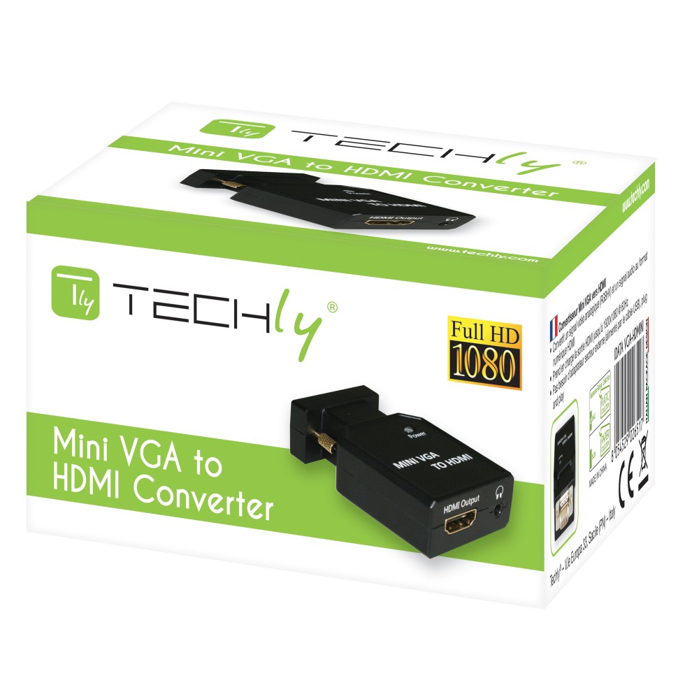 Techly IDATA VGA-HDMINI videosignaalomzetter 1920 x 1200 Pixels - Afbeelding 3