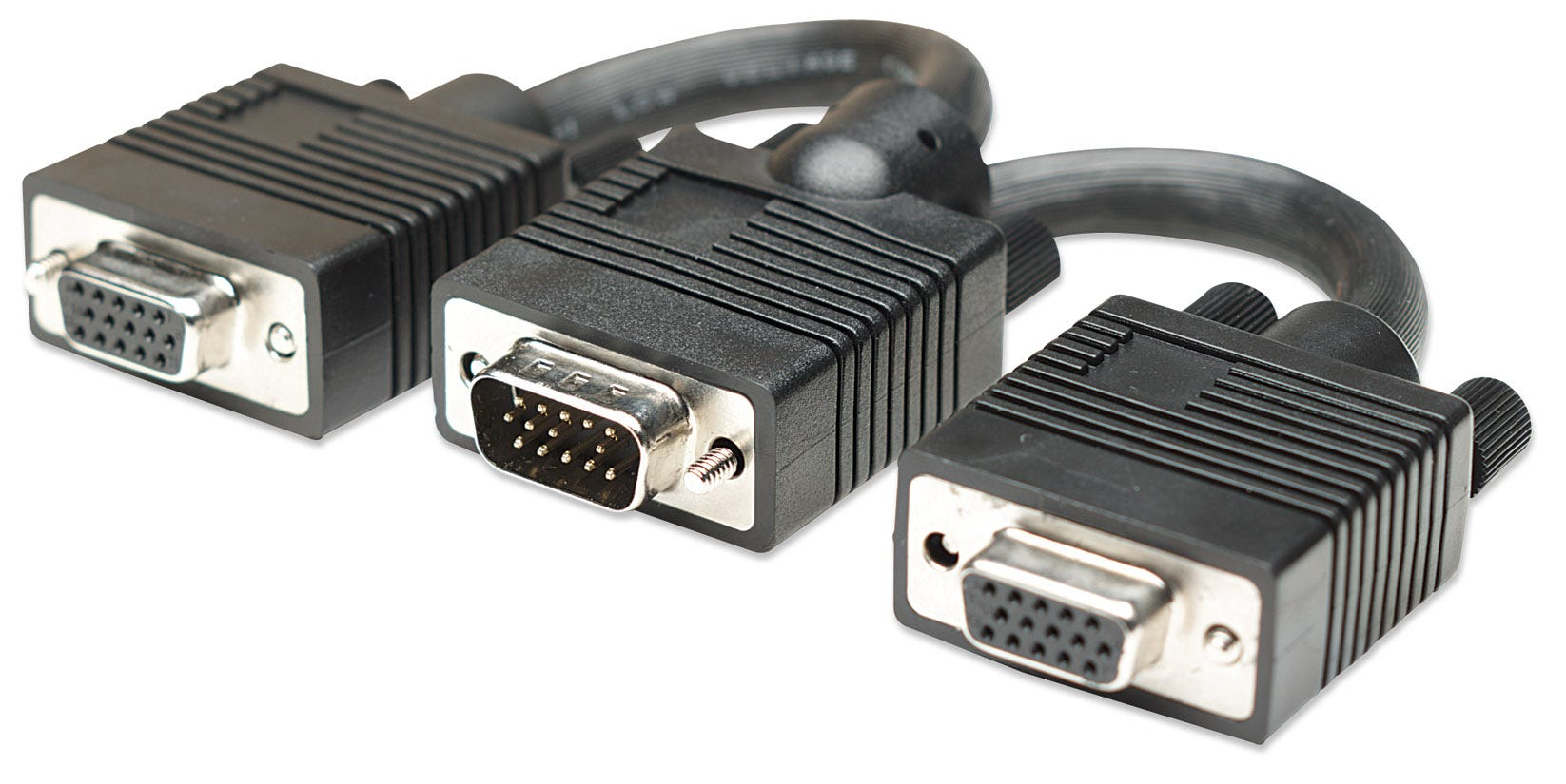 Manhattan 304559 VGA kabel 0,015 m VGA (D-Sub) 2 x VGA (D-Sub) Zwart