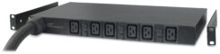 APC Rack PDU, Basic, 1U, 32A, 400V, (6x) C19, IEC 309 32A 3Fase stekker - Afbeelding 2