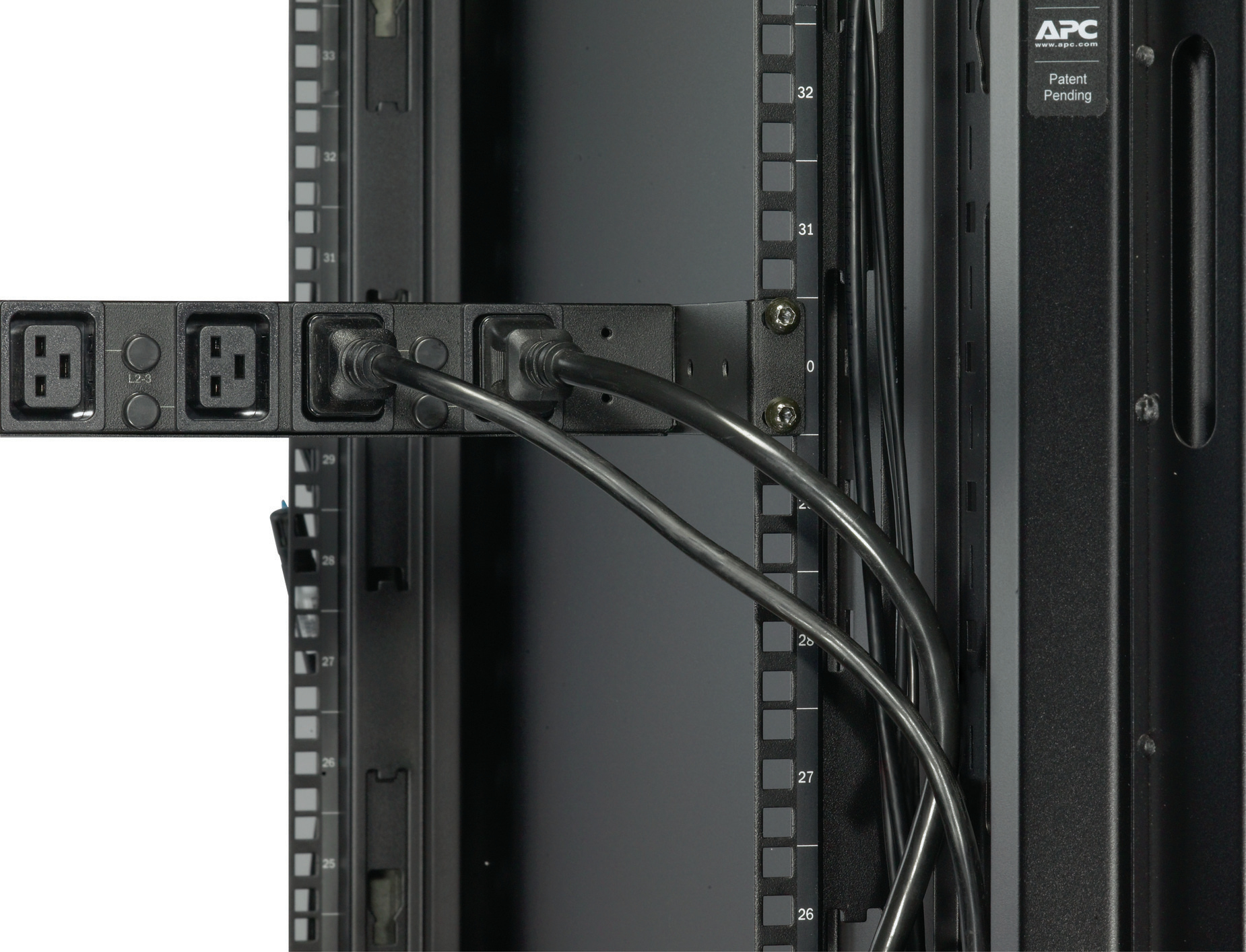 APC Rack PDU, Basic, 1U, 32A, 400V, (6x) C19, IEC 309 32A 3Fase stekker - Afbeelding 4