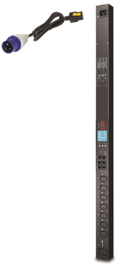 APC Rack PDU, Switched, ZeroU, 16A, 230V, (7x) C13 & (1x) C19, IEC 309 16A stekker - Afbeelding 2