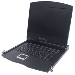 Intellinet 508025 rack console 43,2 cm (17") 1280 x 1024 Pixels Zwart 1U - Afbeelding 2