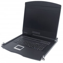Intellinet 508162 rack console 48,3 cm (19") 1920 x 1080 Pixels Zwart 1U - Afbeelding 3