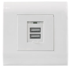 Intellinet 772211 wandcontactdoos USB A Wit - Afbeelding 2