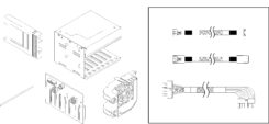Lenovo ThinkSystem ST250 3.5" SATA/SAS 4-Bay Backplane Kit HDD-behuizing Metallic 3.5"