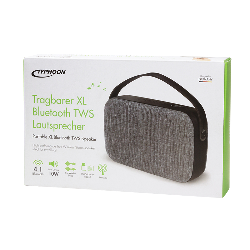 LogiLink TM042 Draagbare & party speaker Draadloze stereoluidspreker Zwart, Grijs 10 W - Afbeelding 4
