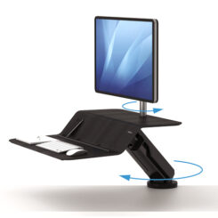 Fellowes Lotus RT Zit-Sta werkstation – enkele/zwart - Afbeelding 5