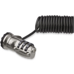 StarTech.com LTLOCK3DCOIL kabelslot Zwart, Roestvrijstaal 1,8 m - Afbeelding 2