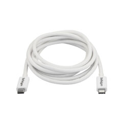 StarTech.com 2m Thunderbolt 3 Kabel, 20Gbps, 100W PD, 4K, Thunderbolt Gecertificeerd, Thunderbolt 4/USB 3.2/DisplayPort Compatibel, Wit - Afbeelding 5