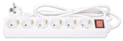 Manhattan 168335 power uitbreiding 2 m 6 AC-uitgang(en) Binnen Wit - Afbeelding 6