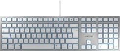 CHERRY KC 6000 SLIM FOR MAC toetsenbord Kantoor USB AZERTY Frans Zilver