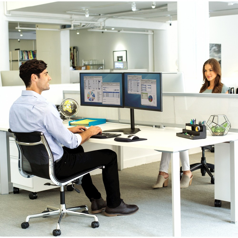 Techly ICA-LCD 2524 flat panel bureau steun 81,3 cm (32") Zwart - Afbeelding 5