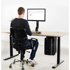 Techly ICA-CS 66 CPU-houder Onder het bureau CPU-houder Zwart - Afbeelding 9