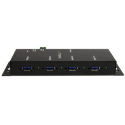 StarTech.com 4-Port USB 3.0 Hub (5Gbps) | Metalen industriële USB-A Hub | Wand- of Bureau-monteerbare USB Data Hub | TAA Compliant USB Extender Hub - Afbeelding 5