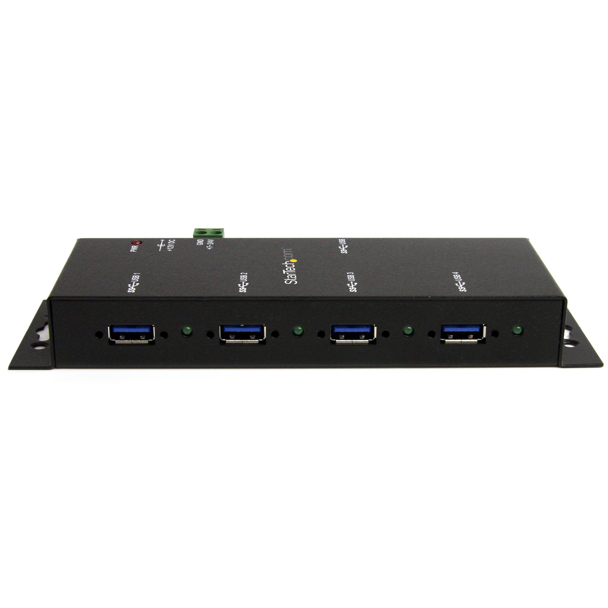 StarTech.com 4-Port USB 3.0 Hub (5Gbps) | Metalen industriële USB-A Hub | Wand- of Bureau-monteerbare USB Data Hub | TAA Compliant USB Extender Hub - Afbeelding 5