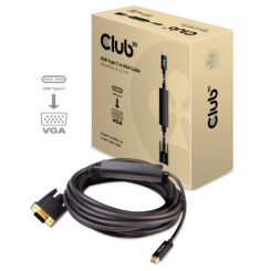 CLUB3D USB Type C to VGA Active Cable M/M 5m/ - Afbeelding 2