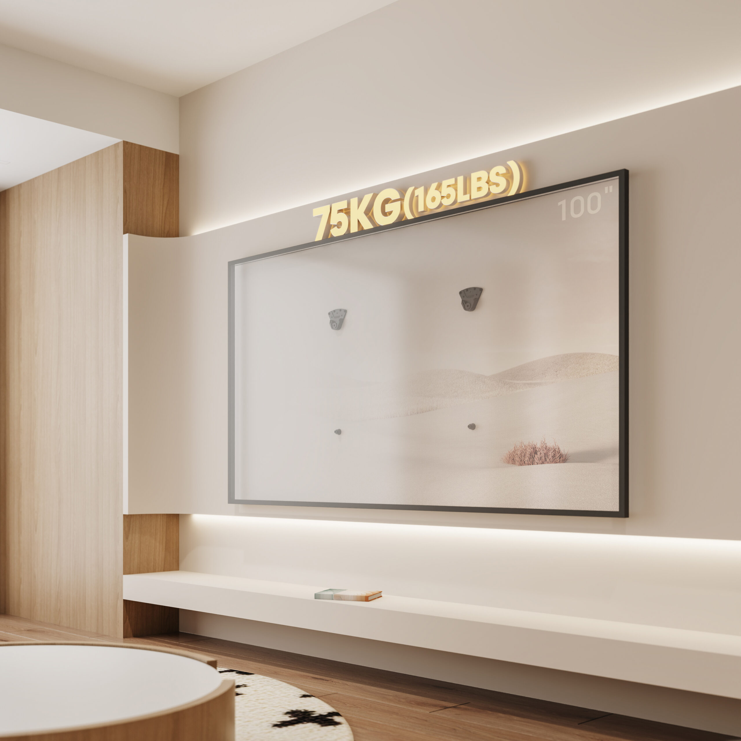 Equip 650365 tv-bevestiging 2,54 m (100") Zwart - Afbeelding 4