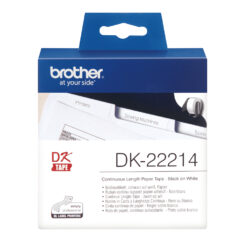 Brother DK-22214 labelprinter-tape Zwart op wit - Afbeelding 3