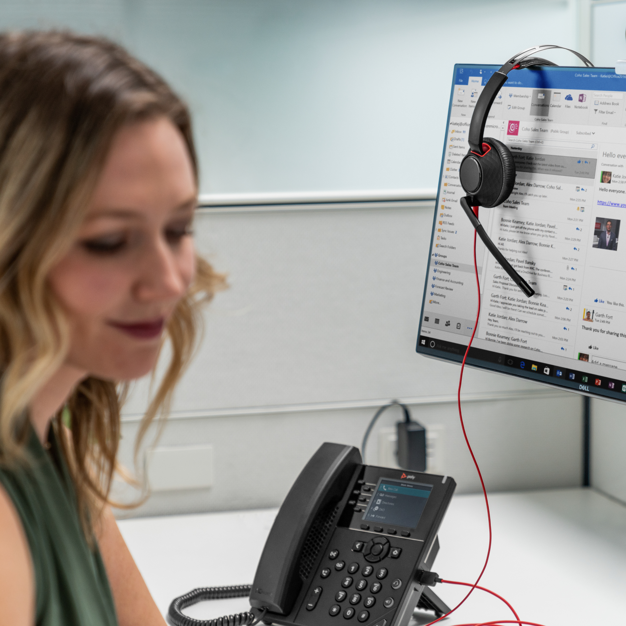 HP Poly Blackwire 5210 mono USB-C-headset + 3,5 mm stekker + USB-C/A-adapter - Afbeelding 2