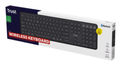 Trust Vaiya Draadloos Toetsenbord - Multi-device toetsenbord – Belgische AZERTY-indeling – USB en Bluetooth – Zwart - Afbeelding 7