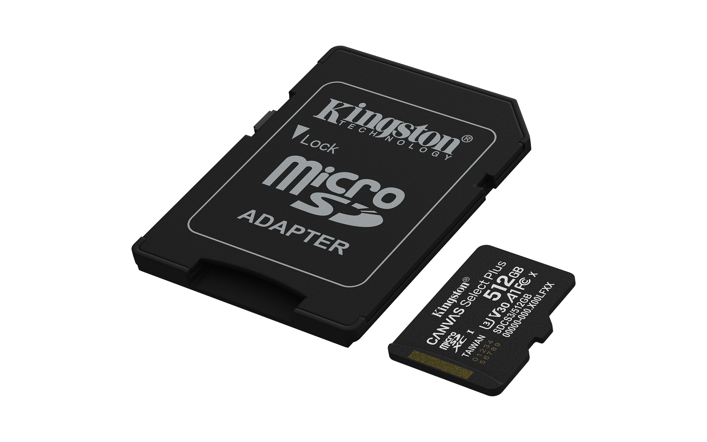 Kingston Technology 512GB microSDXC Canvas Select Plus Gen3 150MB/s A1 kaart + adapter - Afbeelding 3