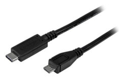 StarTech.com 1m USB-C naar Micro USB-B Kabel, USB 2.0, Type C naar Micro-B Data Transfer Kabel