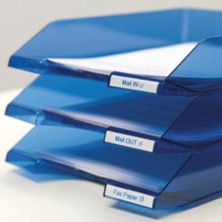 DYMO originele D1 labels | Blauwe Tekst op Wit Label | 9 mm x 7 m | zelfklevende etiketten voor de LabelManager labelprinter | gemaakt in Europa - Afbeelding 5