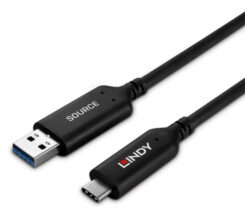 Lindy 43395 USB-kabel USB 3.2 Gen 1 (3.1 Gen 1) 10 m USB A USB C 5 Gbit/s Zwart - Afbeelding 4