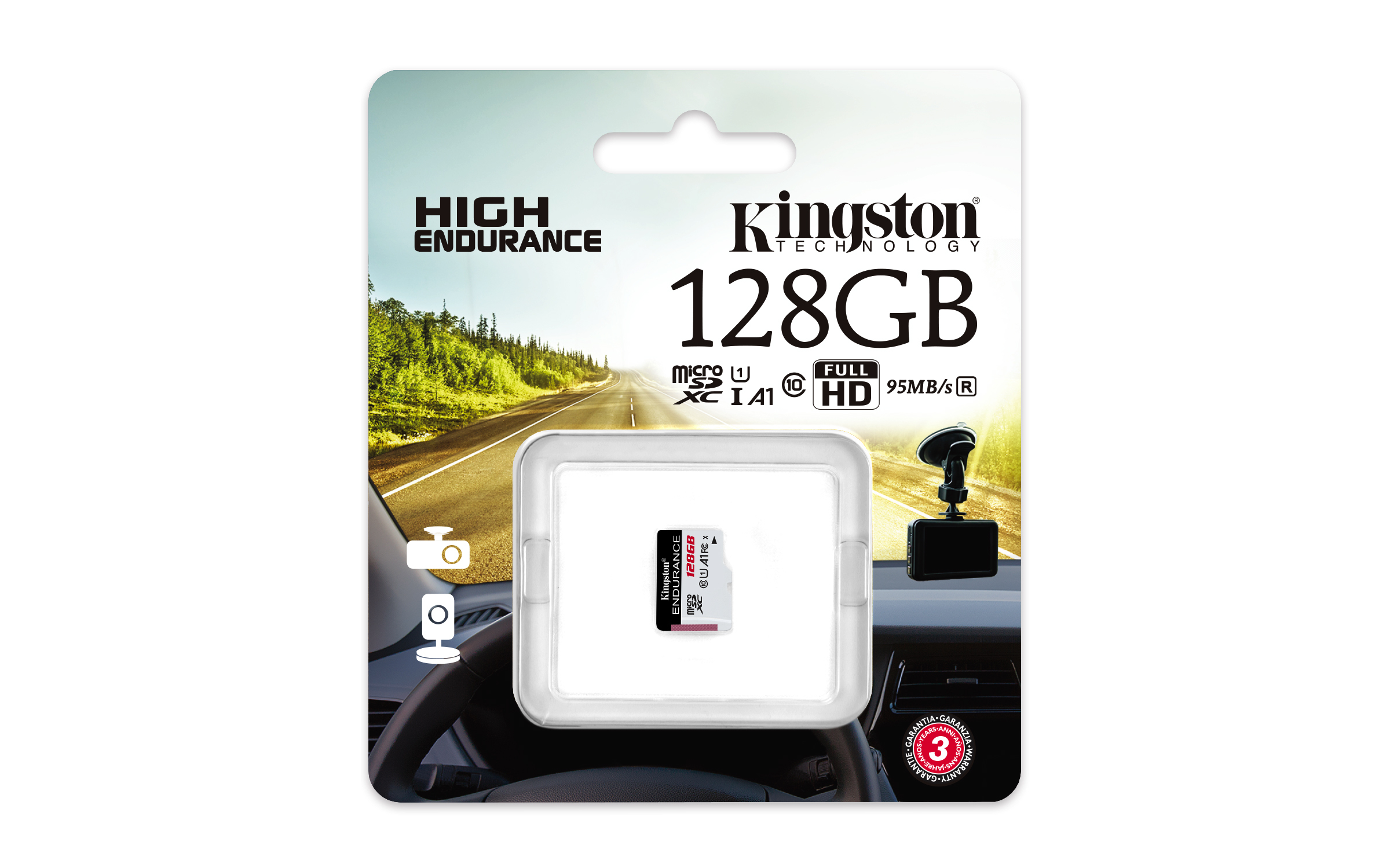 Kingston Technology High Endurance 128 GB MicroSD UHS-I Klasse 10 - Afbeelding 3