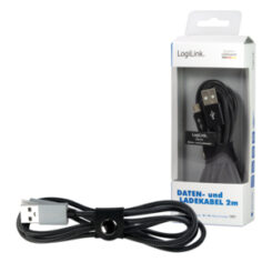 LogiLink CU0134 USB-kabel USB 2.0 2 m USB A Micro-USB B 0,48 Gbit/s Zwart, Grijs - Afbeelding 6