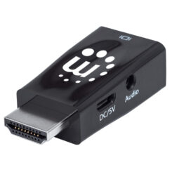 Manhattan 151542 tussenstuk voor kabels HDMI VGA, 3.5mm Zwart